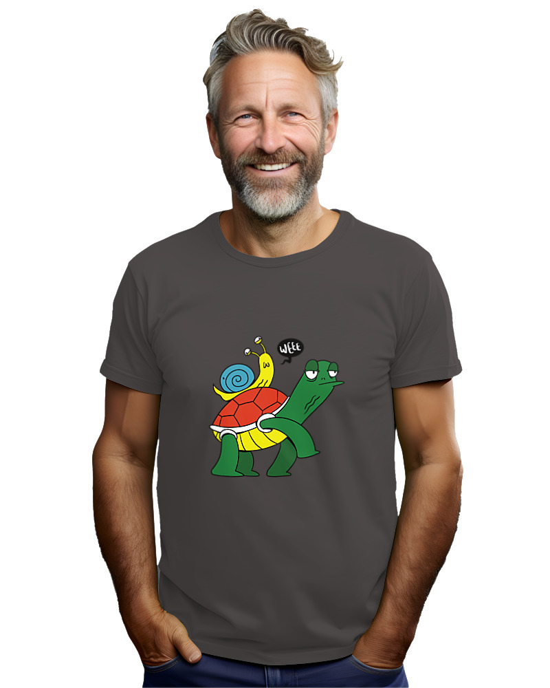 T-Shirt Unisex - Weee Turtle Snail - Image 2