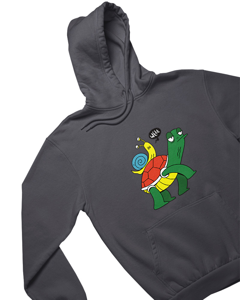 Φούτερ με κουκούλα - Weee Turtle Snail - Image 1