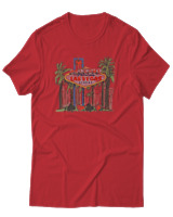 T-Shirt Αντρικό - Welcome To Las Vegas - Color Thumbnail Κόκκινο