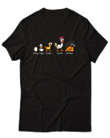 T-Shirt Αντρικό - Well Done Chicken - Color Thumbnail Μαύρο