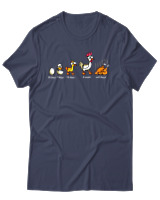 T-Shirt Αντρικό - Well Done Chicken - Color Thumbnail Μπλε Γκρι