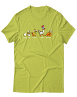 T-Shirt Αντρικό - Well Done Chicken - Color Thumbnail Λαχανί