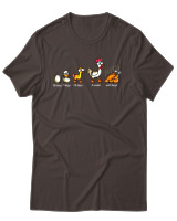 T-Shirt Αντρικό - Well Done Chicken - Color Thumbnail Καφέ