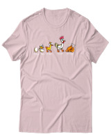 T-Shirt Αντρικό - Well Done Chicken - Color Thumbnail Απαλό Ροζ