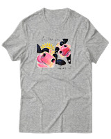 T-Shirt Αντρικό - What Are You Looking At - Color Thumbnail Γκρι Μελανζέ