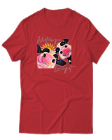 T-Shirt Αντρικό - What Are You Looking At - Color Thumbnail Κόκκινο