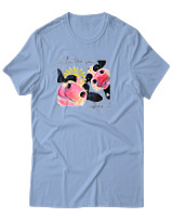 T-Shirt Αντρικό - What Are You Looking At - Color Thumbnail Γαλάζιο