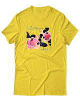 T-Shirt Αντρικό - What Are You Looking At - Color Thumbnail Χρυσό Κίτρινο