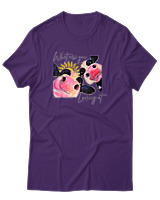 T-Shirt Αντρικό - What Are You Looking At - Color Thumbnail Σκούρο Μωβ