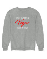 Φούτερ χωρίς κουκούλα Αντρικό - What Happens In Vegas - Color Thumbnail Γκρι Μελανζέ