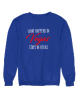 Φούτερ χωρίς κουκούλα Αντρικό - What Happens In Vegas - Color Thumbnail Μπλε Ρουά