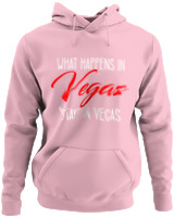 Φούτερ με κουκούλα - What Happens In Vegas - Color Thumbnail Pink