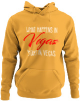 Φούτερ με κουκούλα - What Happens In Vegas - Color Thumbnail Κίτρινο Χρυσό