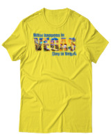 T-Shirt Αντρικό - What Happens In Vegas - Color Thumbnail Κίτρινο