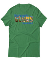 T-Shirt Αντρικό - What Happens In Vegas - Color Thumbnail Πράσινο