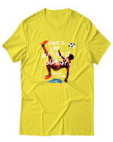 T-Shirt Αντρικό - What Is Life Without Goals? - Color Thumbnail Κίτρινο