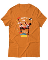 T-Shirt Αντρικό - What Is Life Without Goals? - Color Thumbnail Πορτοκαλί