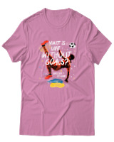 T-Shirt Αντρικό - What Is Life Without Goals? - Color Thumbnail Ροζ