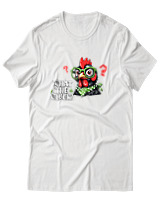 T-Shirt Αντρικό - What The Cluck - Color Thumbnail Άσπρο