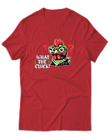 T-Shirt Αντρικό - What The Cluck - Color Thumbnail Κόκκινο