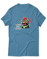 T-Shirt Αντρικό - What The Cluck - Color Thumbnail Τιρκουάζ