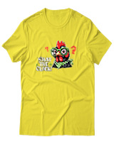 T-Shirt Αντρικό - What The Cluck - Color Thumbnail Κίτρινο