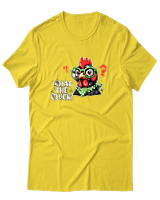 T-Shirt Αντρικό - What The Cluck - Color Thumbnail Χρυσό Κίτρινο