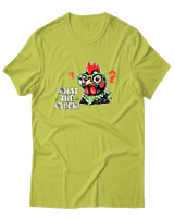T-Shirt Αντρικό - What The Cluck - Color Thumbnail Λαχανί