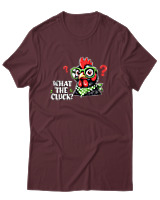 T-Shirt Αντρικό - What The Cluck - Color Thumbnail Μπορντό