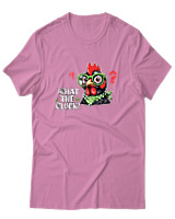 T-Shirt Αντρικό - What The Cluck - Color Thumbnail Ροζ