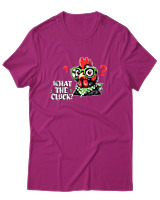 T-Shirt Αντρικό - What The Cluck - Color Thumbnail Φουξια