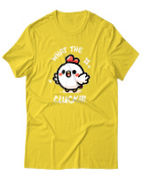 T-Shirt Αντρικό - What The Cluck - Color Thumbnail Χρυσό Κίτρινο