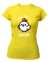 T-Shirt Στενή Γραμμή - What The Cluck - Color Thumbnail Κίτρινο