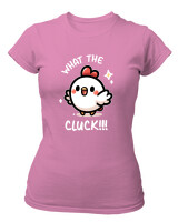 T-Shirt Στενή Γραμμή - What The Cluck - Color Thumbnail Ροζ