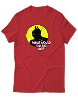 T-Shirt Αντρικό - What Would The Bat Do? - Color Thumbnail Κόκκινο