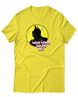 T-Shirt Αντρικό - What Would The Bat Do? - Color Thumbnail Κίτρινο