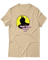 T-Shirt Αντρικό - What Would The Bat Do? - Color Thumbnail Μπεζ