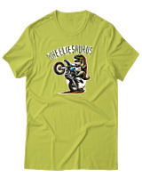 T-Shirt Αντρικό - Wheeliesaurus - Color Thumbnail Λαχανί