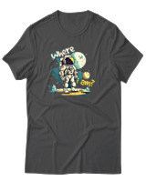 T-Shirt Αντρικό - Where I Am - Color Thumbnail Ανθρακί