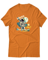 T-Shirt Αντρικό - Where I Am - Color Thumbnail Πορτοκαλί
