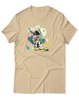 T-Shirt Αντρικό - Where I Am - Color Thumbnail Μπεζ