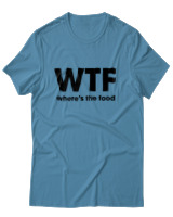 T-Shirt Unisex - Where Is The Food - Color Thumbnail Τιρκουάζ
