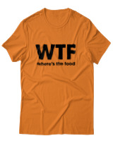 T-Shirt Unisex - Where Is The Food - Color Thumbnail Πορτοκαλί