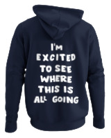 Φούτερ με κουκούλα - Where This Is All Going - Color Thumbnail Navy Blue