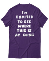 T-Shirt Unisex - Where This Is All Going - Color Thumbnail Σκούρο Μωβ