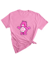 T-Shirt Woman Fashion Γυναικείο - Who Cares Bear - Color Thumbnail PINK