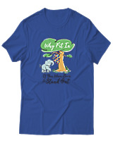 T-Shirt Αντρικό - Why Fit In - Color Thumbnail Μπλε Ρουά