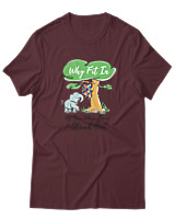 T-Shirt Αντρικό - Why Fit In - Color Thumbnail Μπορντό