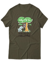 T-Shirt Αντρικό - Why Fit In - Color Thumbnail Χακί