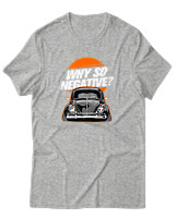 T-Shirt Αντρικό - Why So Negative - Color Thumbnail Γκρι Μελανζέ